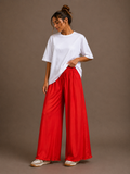Zijde Broek | rood