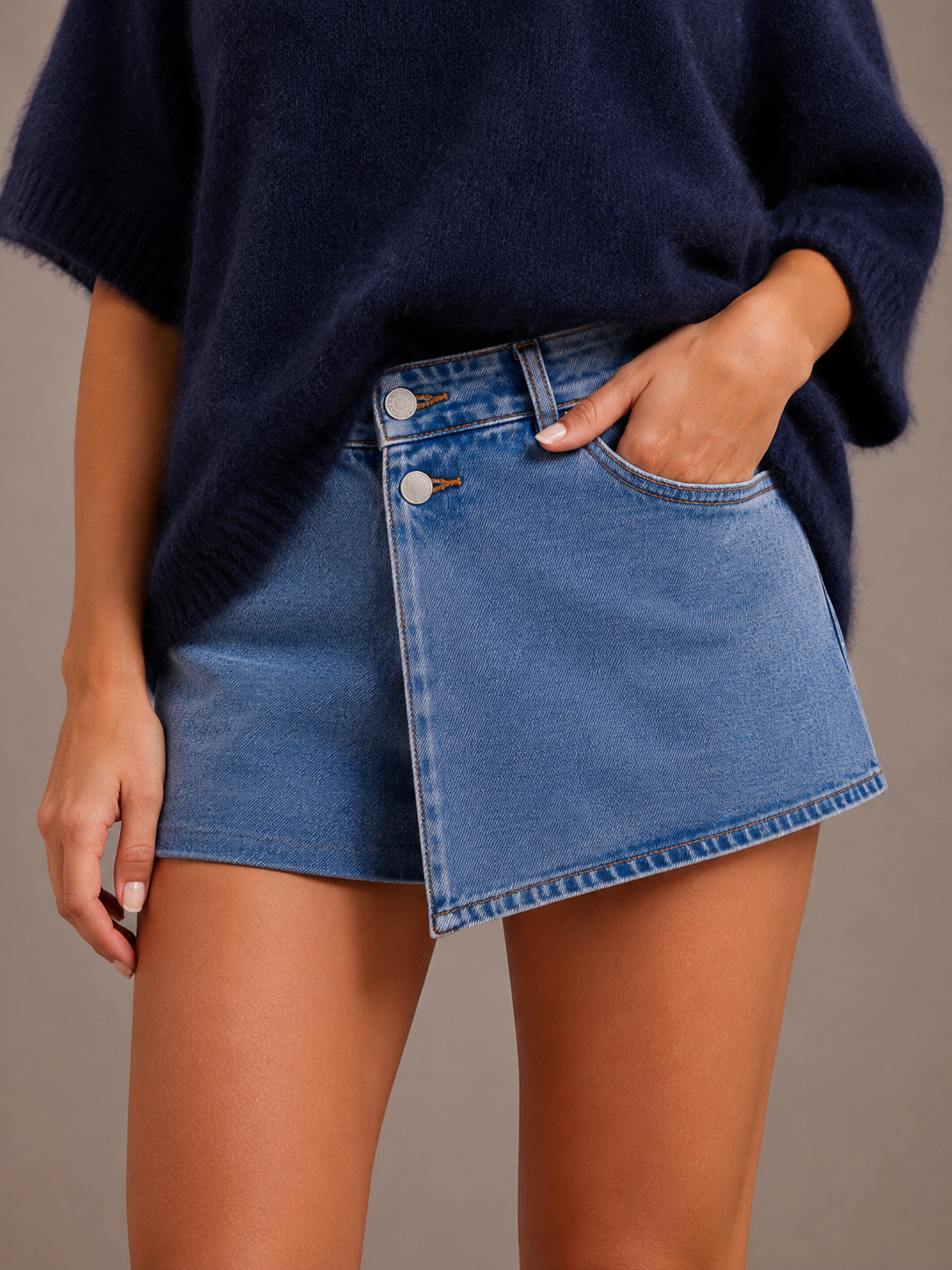 Jeans skort | blauw