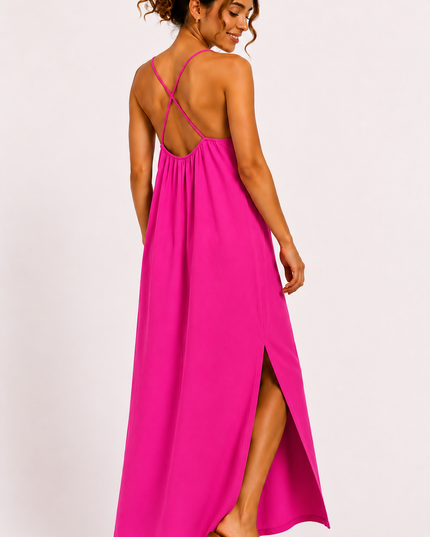 Cross Back Maxi Jurk