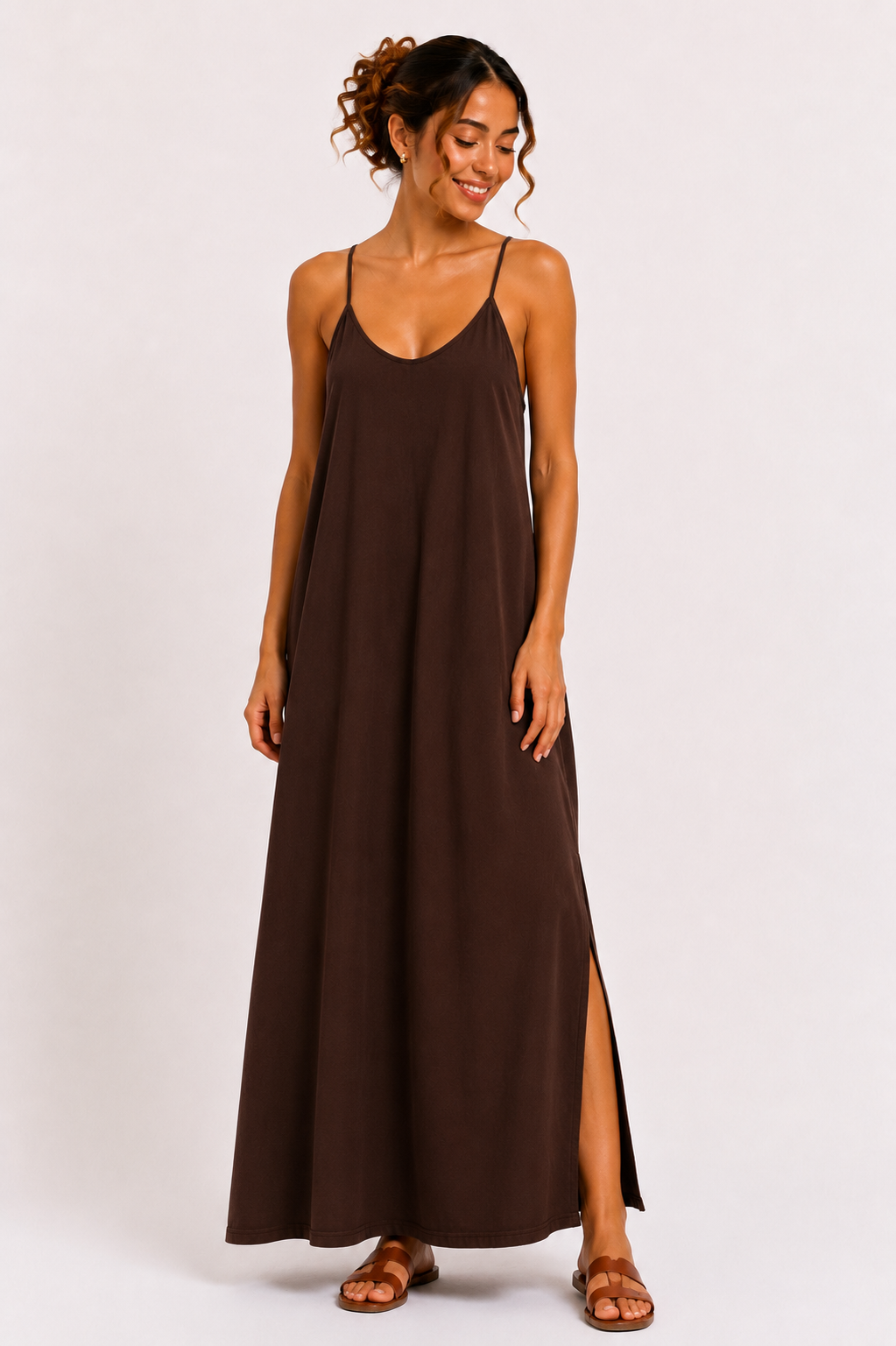 Cross Back Maxi Jurk