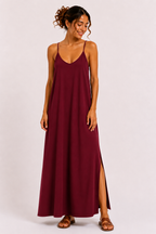 Cross Back Maxi Jurk