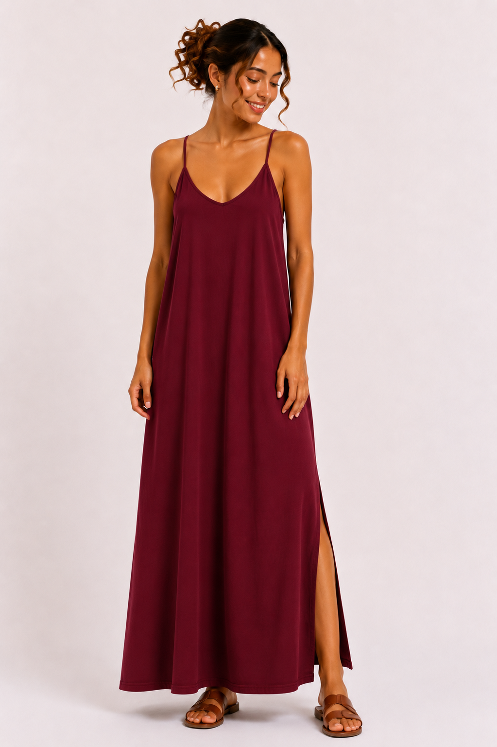Cross Back Maxi Jurk