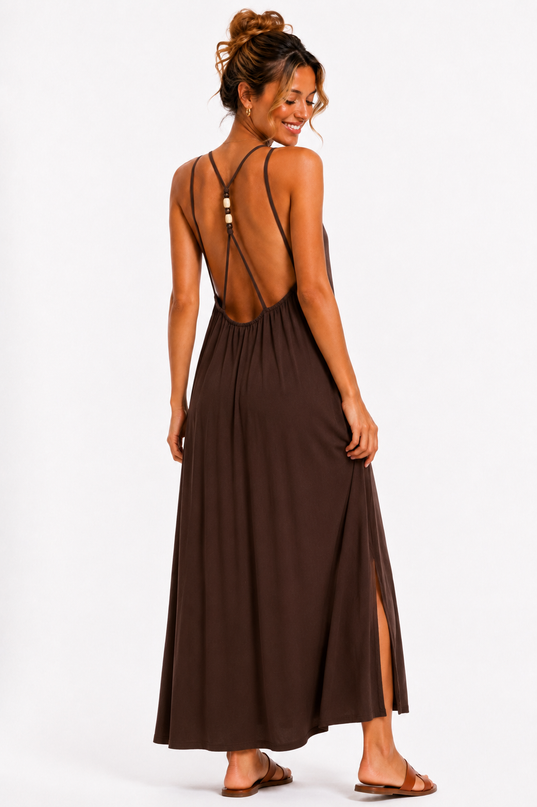 PEARL BACK MAXI JURK