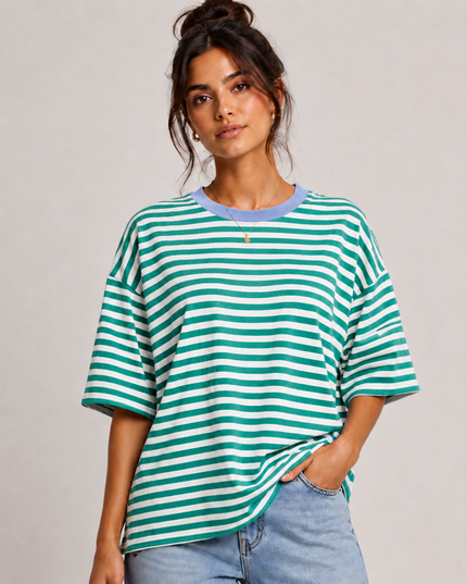 OVERSIZED STRIPED T-SHIRT