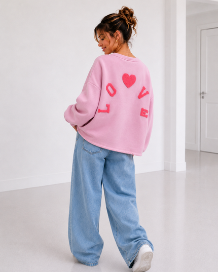 LOVE FLEECE SWEATER