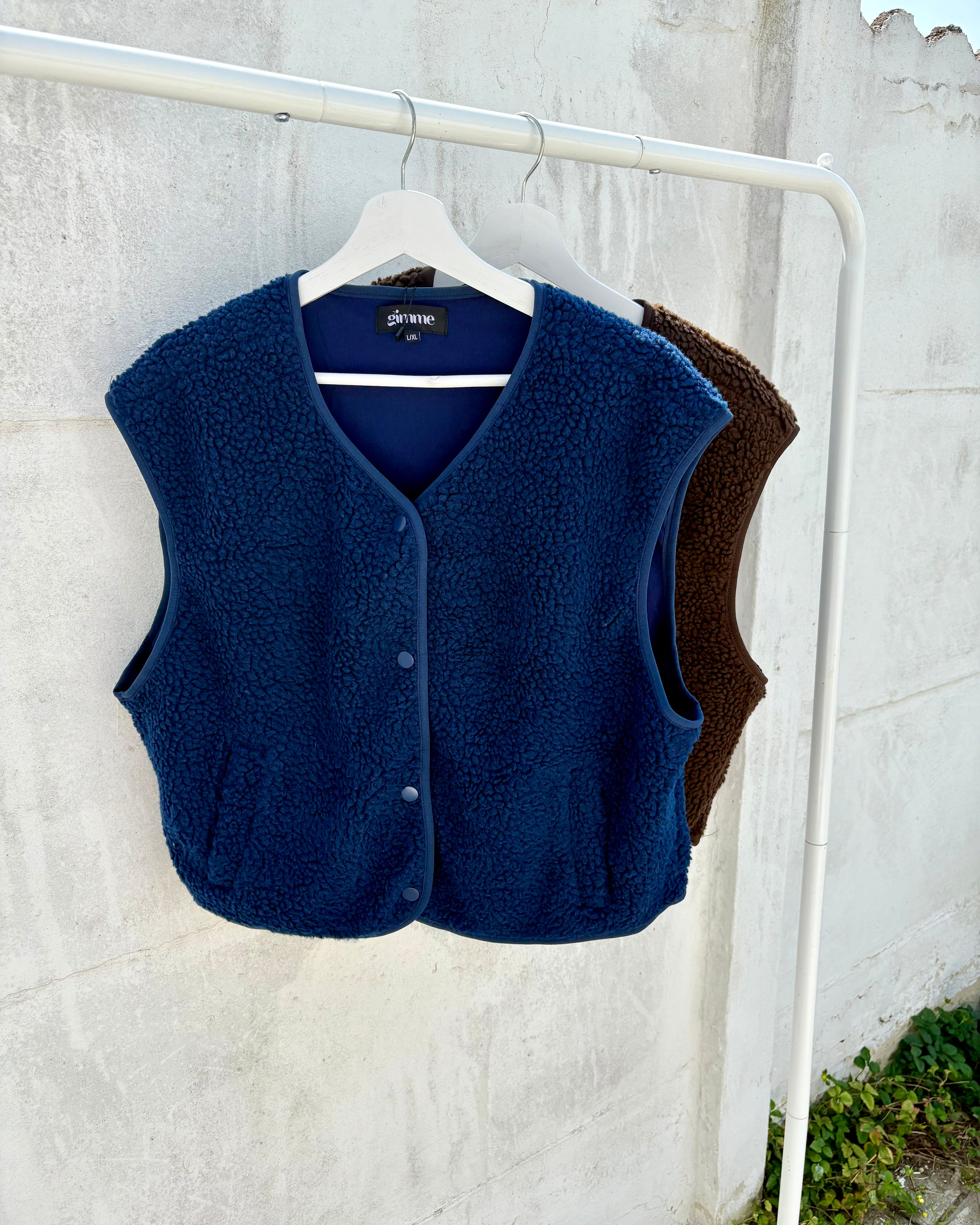 Gilet teddy | navy