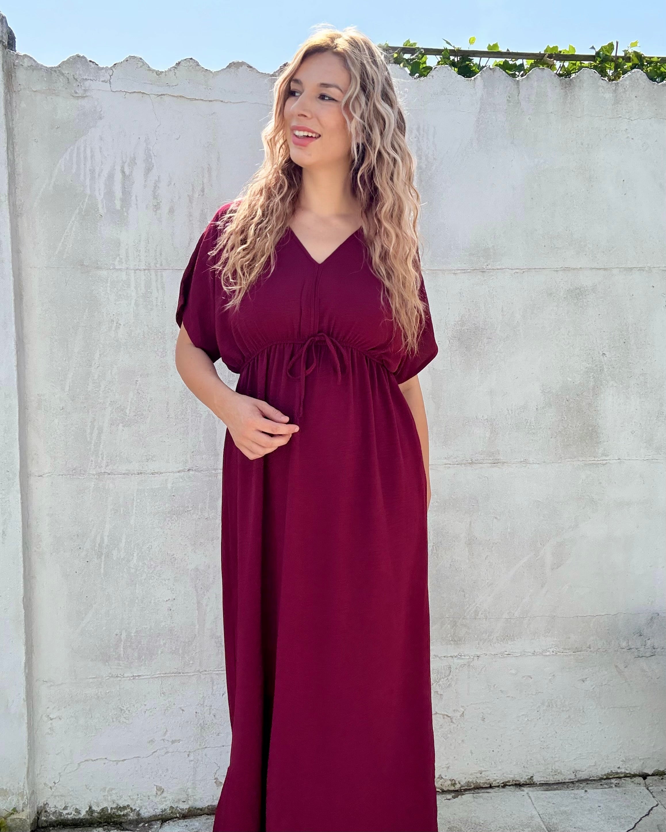 Jurk Lauren | bordeaux