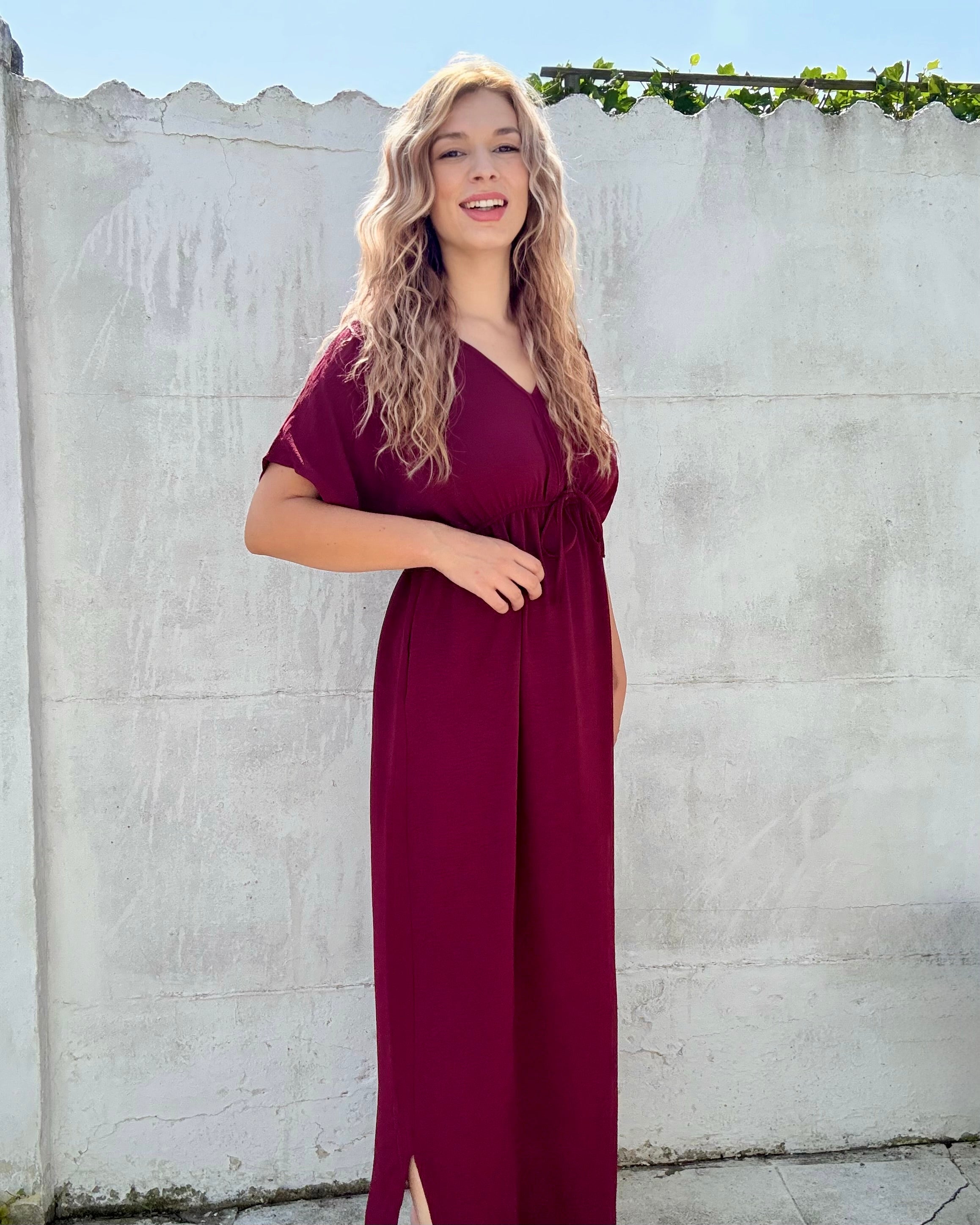 Jurk Lauren | bordeaux