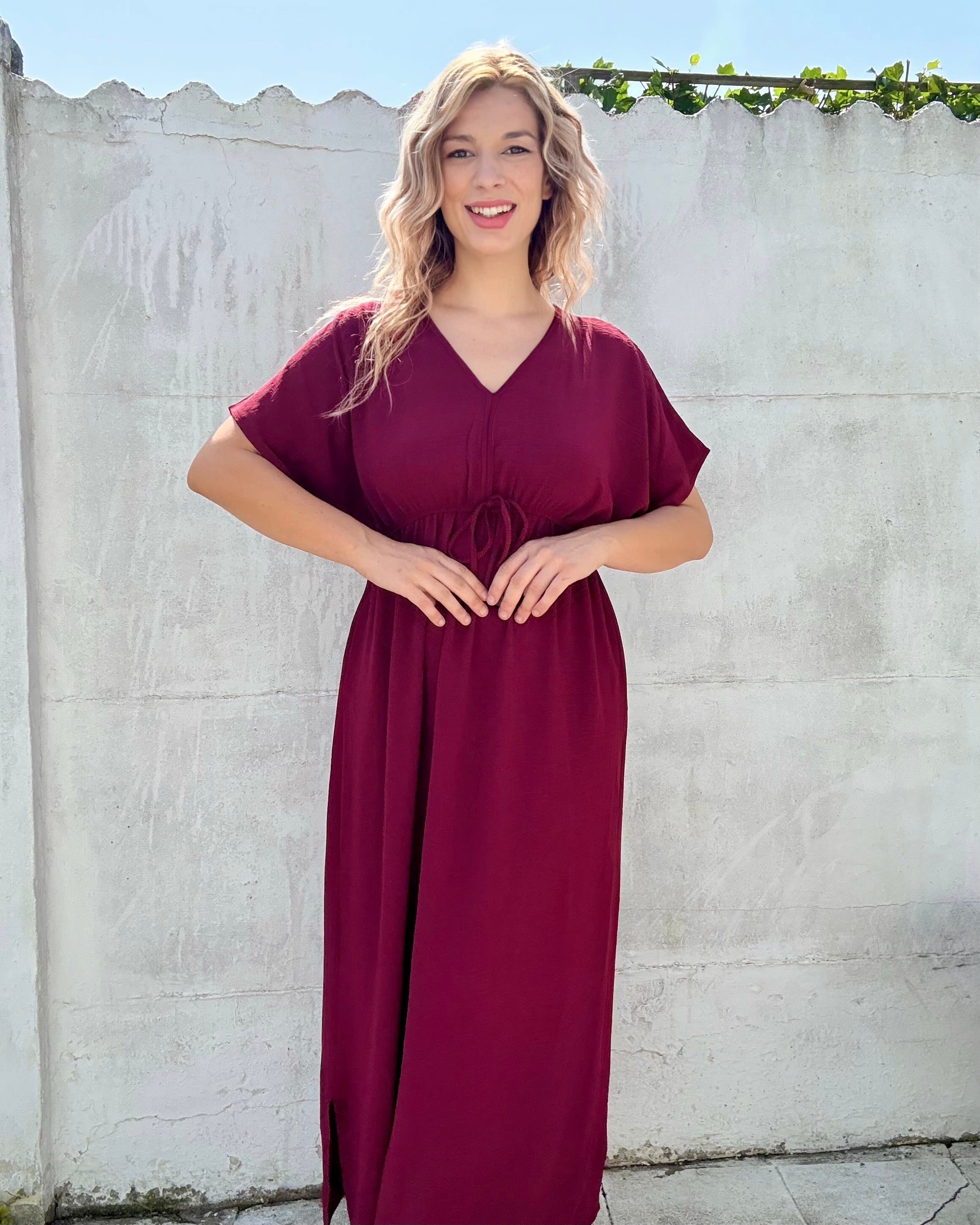Jurk Lauren | bordeaux