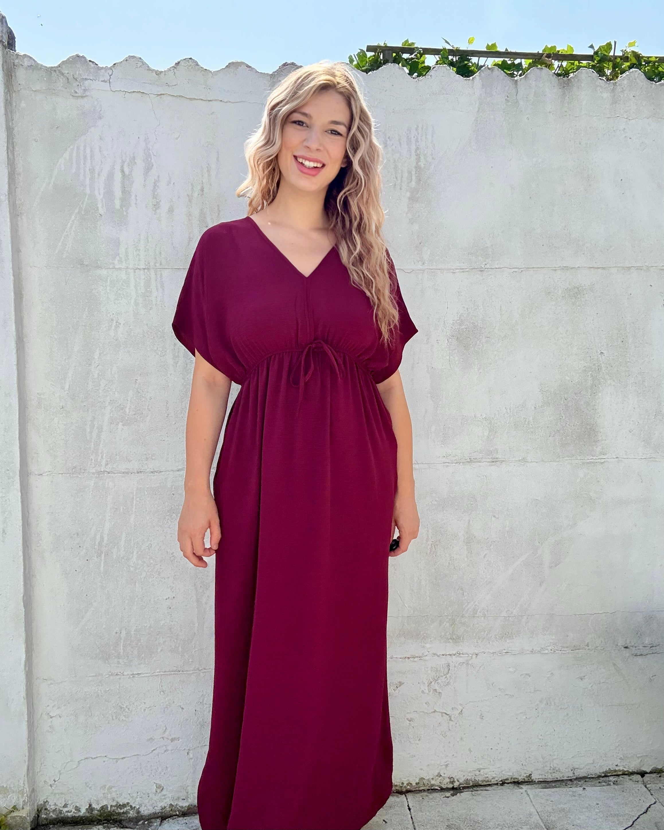 Jurk Lauren | bordeaux