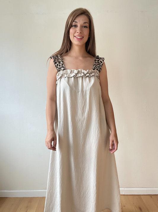 LEO MAXI DRESS | BEIGE