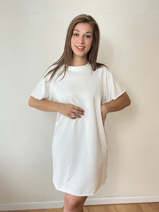 SWEATERDRESS | WHITE