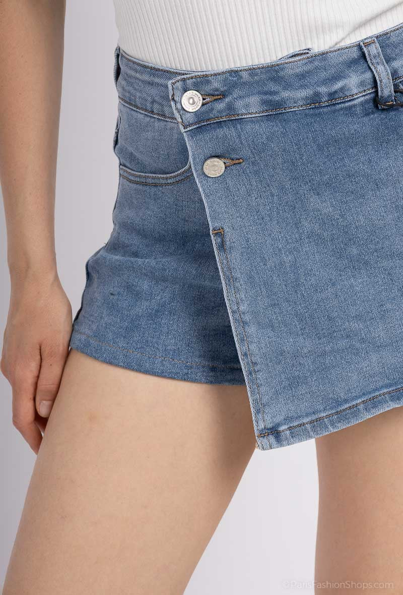 DENIM SKORT | BLUE