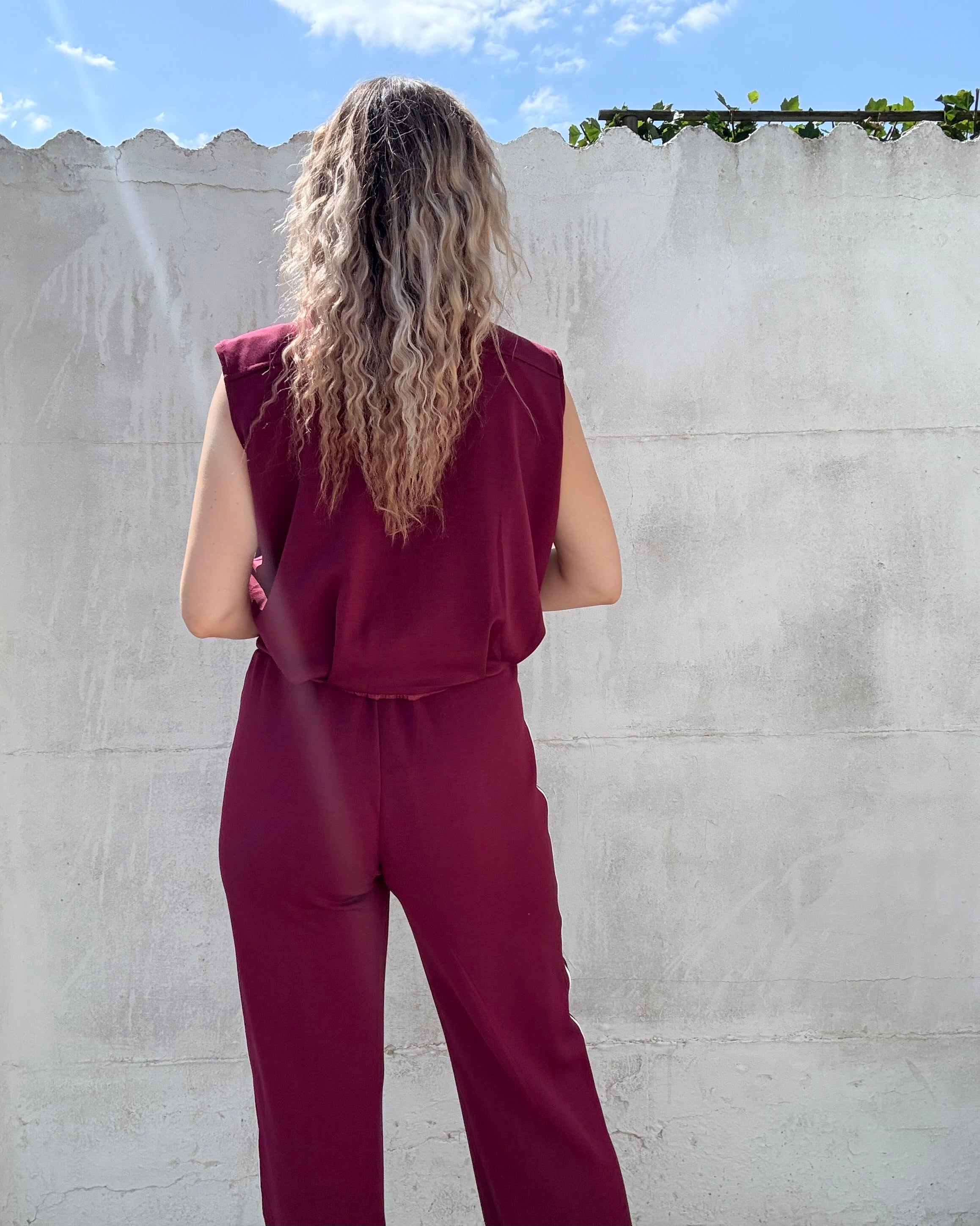 Broek Zoëy | bordeaux