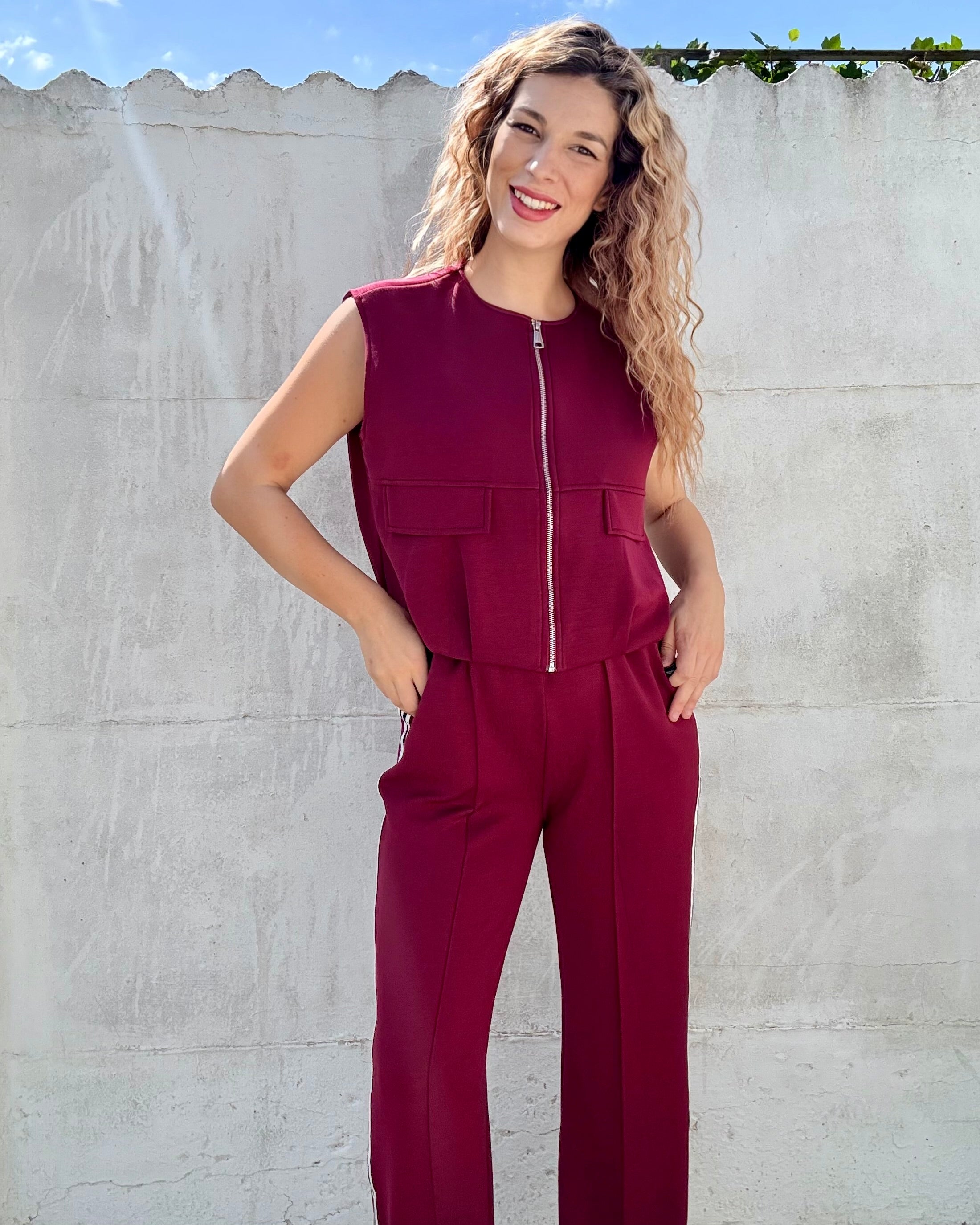 Broek Zoëy | bordeaux