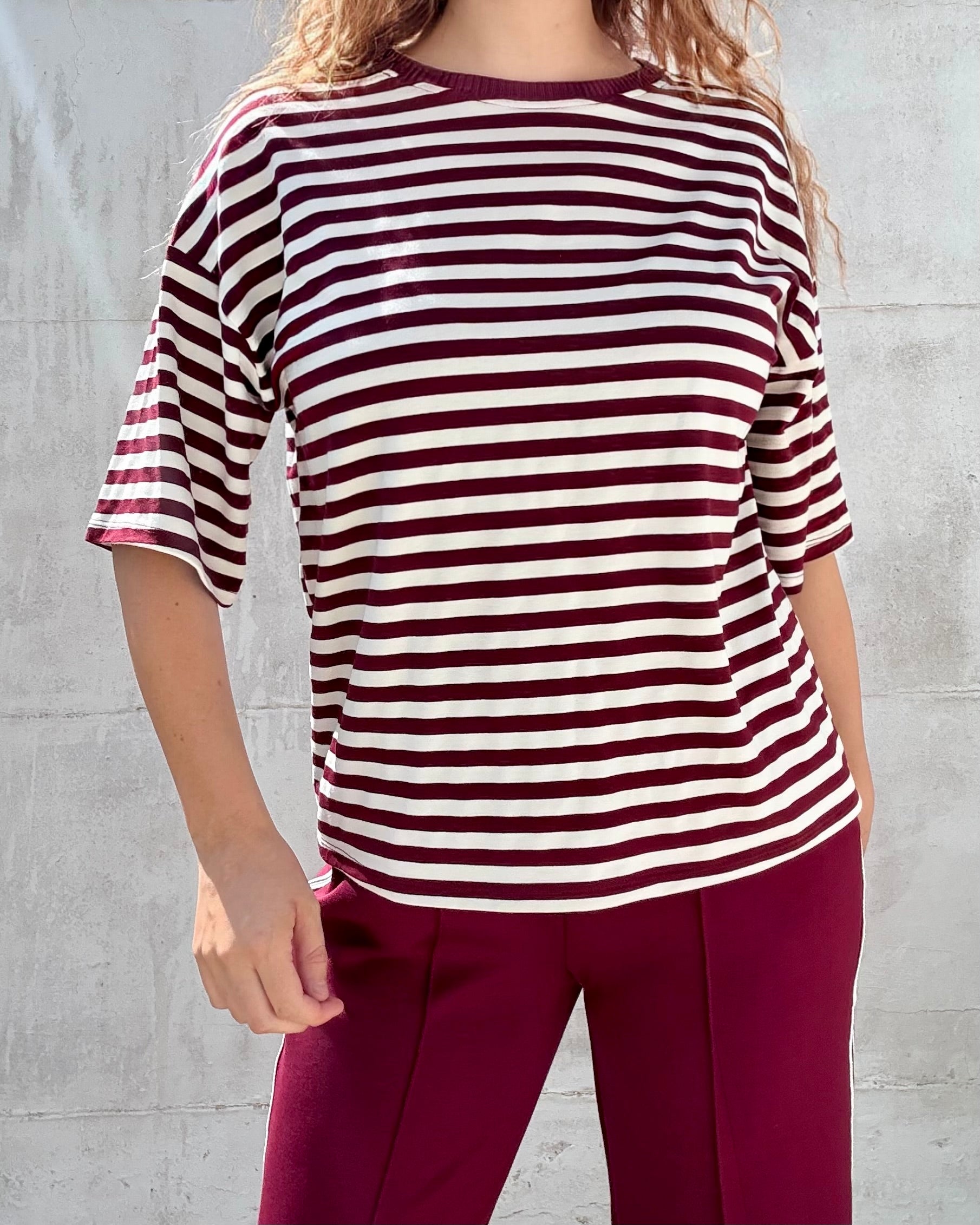 T-shirt Lou | bordeaux