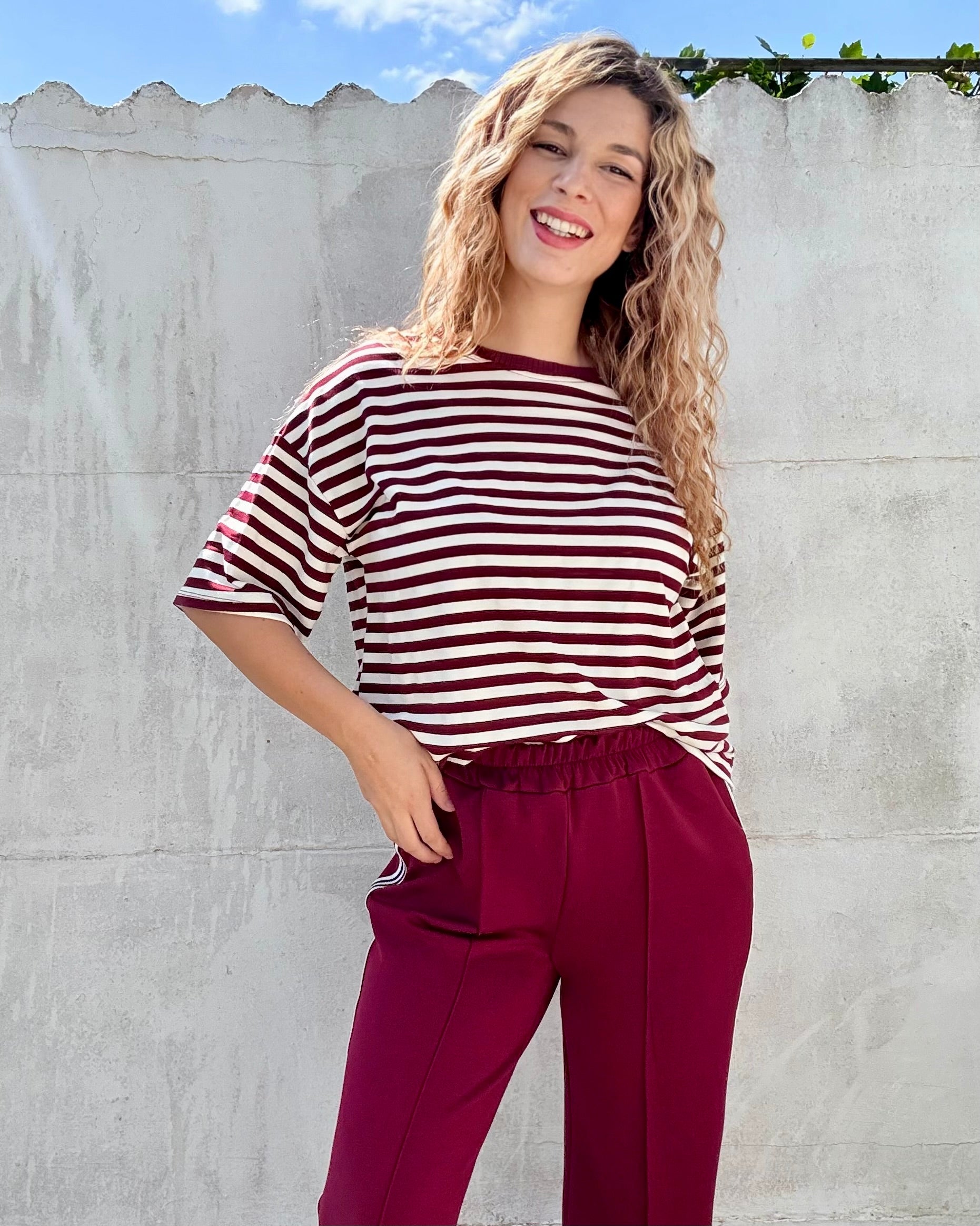 T-shirt Lou | bordeaux