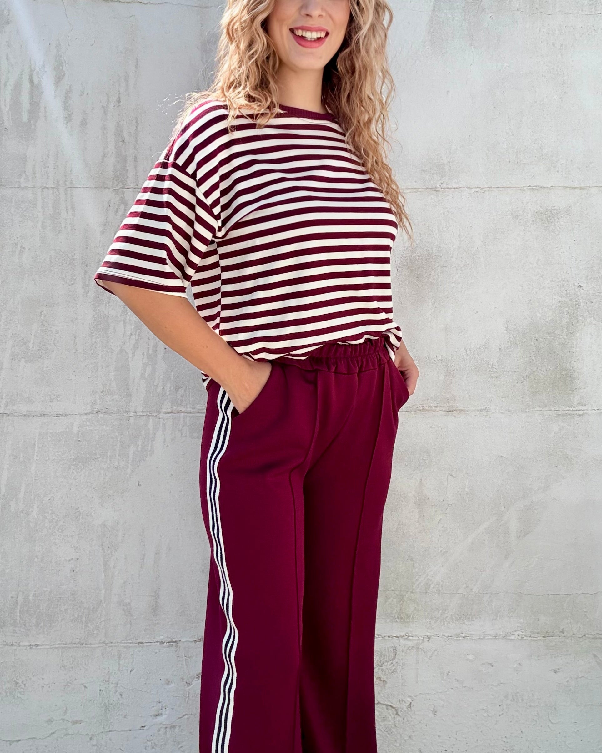 T-shirt Lou | bordeaux