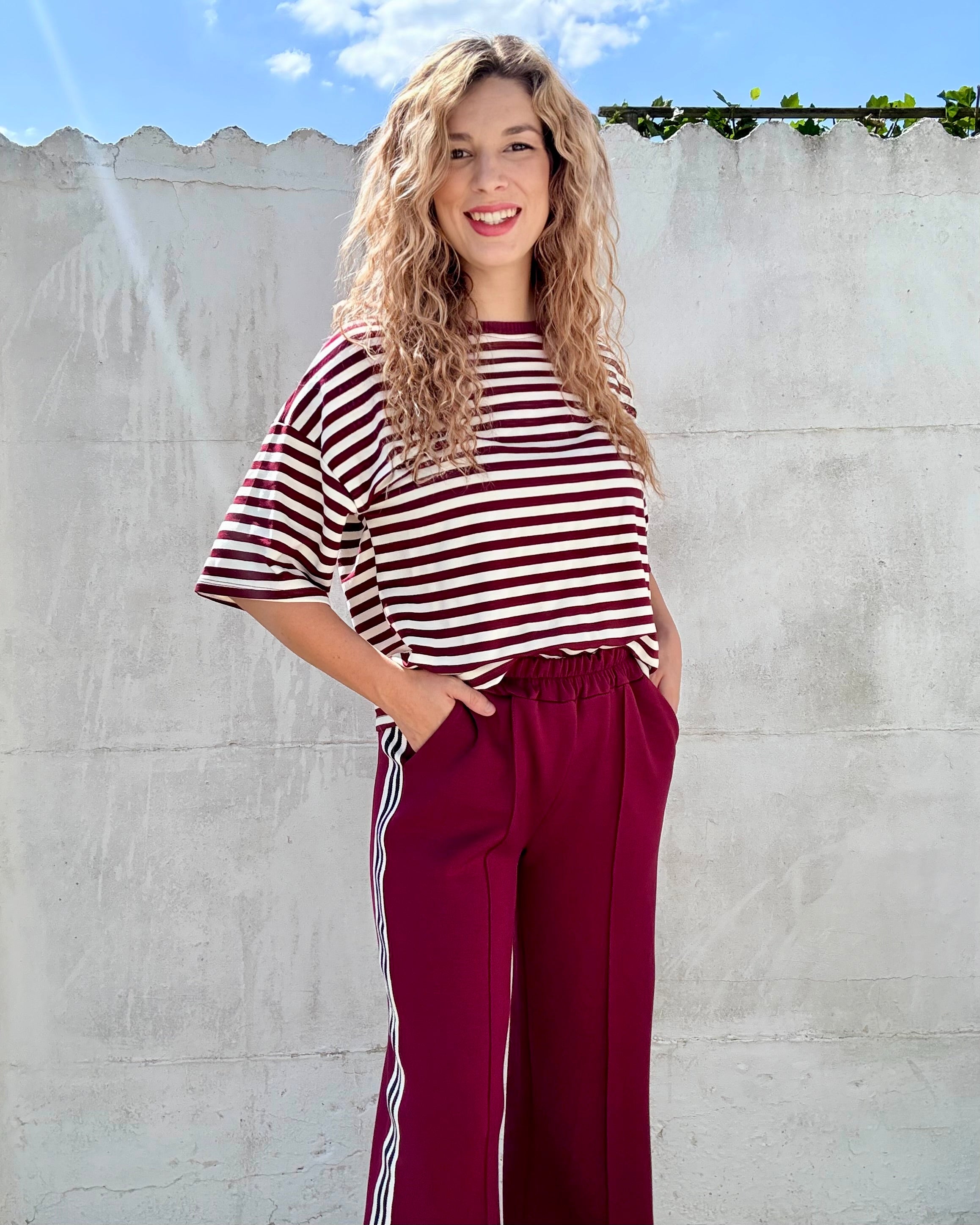T-shirt Lou | bordeaux