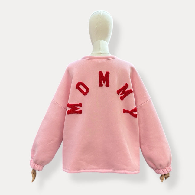 Mommy sweater | roze-rood