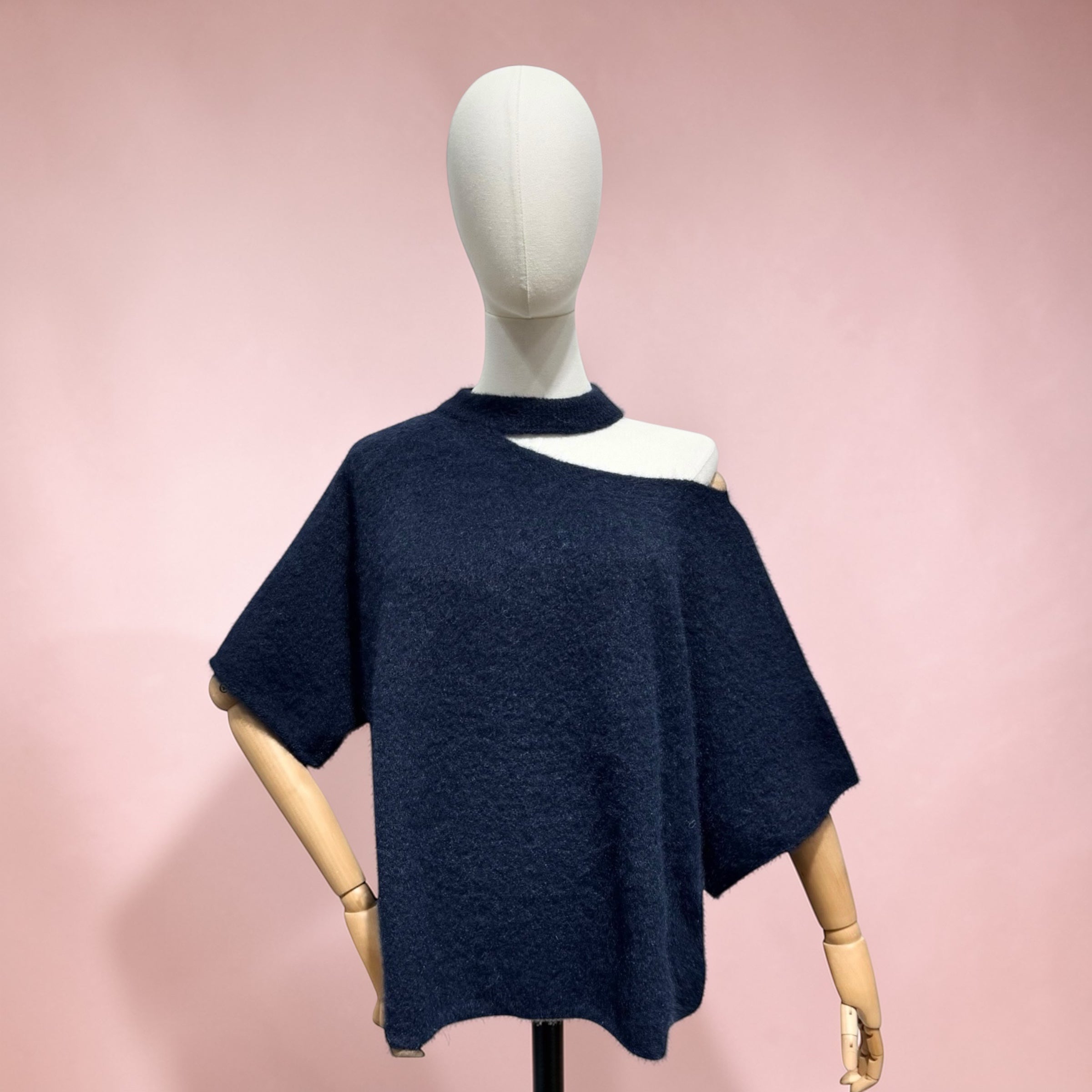 Open Hals Knit | marine